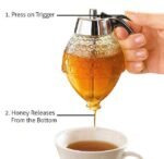Honey Juice Syrup Dispenser Pot Jar For Kitchen Bee Drip Storage 200ML
