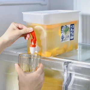 SAAD COLLECTIONS 3500ml Water Pitcher Jug With Faucet Lemon Juice Kitchen Drinkware Kettle Pot Cold Water Bottle Container Heat ResistantThe party water/drink dispenser in the refrigerator.Make all kinds of cold drinks as you like.You can put fruits, tea, honey, milk, juice, and alcohol in the cold kettle. Allows you to drink cool water and drinks at any time in the hot summer.It is the best choice for health preservation, office rest, and parties.