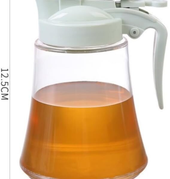 Honey Dispenser No Drip - Easy Squeeze Syrup Dispenser Bottle for Efficient Serving, Honey Squeeze Jar for Kitchen & Coffee Bar, Mess-Free Solution(250ml)