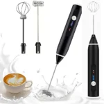 Electric milk frother with attachments