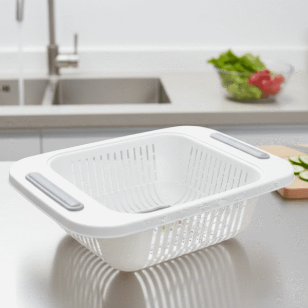 Sink Colander Strainer Basket | Vegetables, Fruits, Pasta & Drying Rack | Durable Kitchen Tool