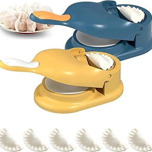 2-in-1 Manual Dumpling Maker & Dough Press Machine | Portable Samosa & Gujiya Mould Tool | Easy Kitchen DIY Pastry Accessor